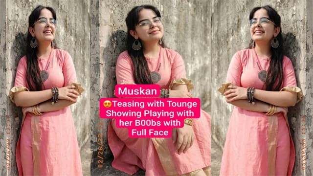 Charming Muskan Miss Exclusive Viral Teasing MMS