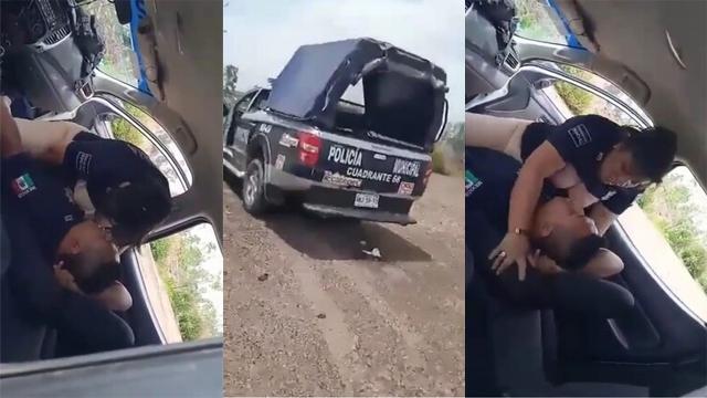 Guy Secretely Cops are fucking in car in an abandoned field Viral